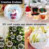 20pcs Clear Plastic Fillable Ornaments for Crafts Christmas Ornaments Balls Clear Acrylic DIY Ornaments Christmas Tree Hanging Christmas Decorations