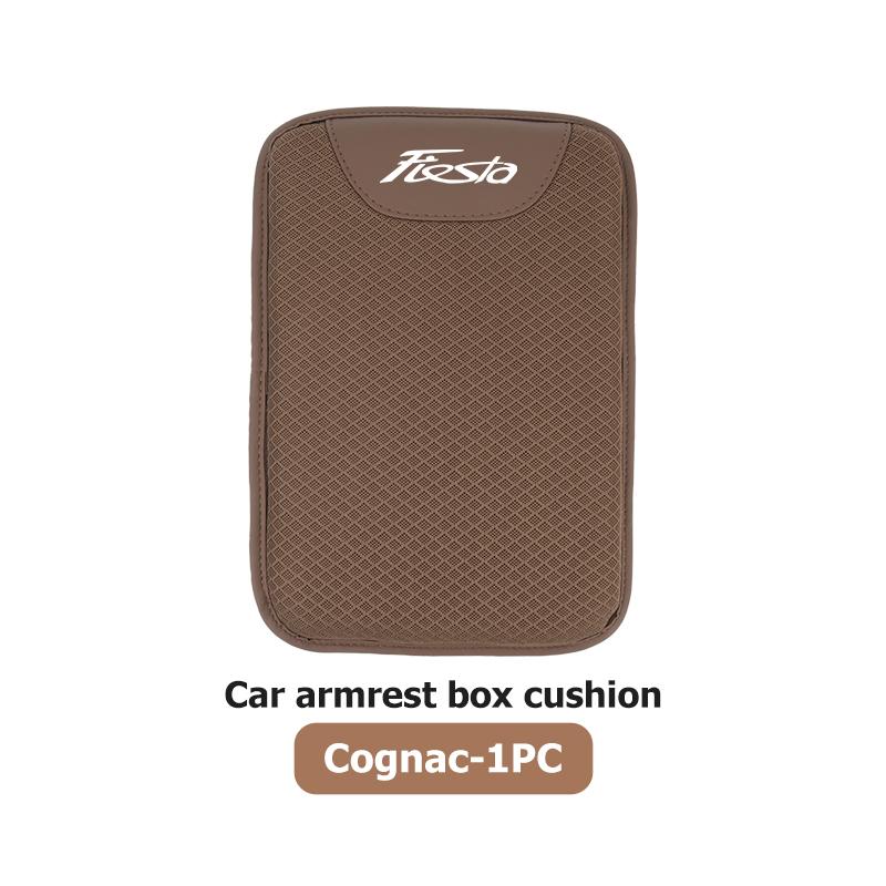 YYQO6 For Ford Universal Ice Silk Car Mounted Armrest Pad Central Armrest Box Height Increasing Pad ST Racing Performance Focus Mk2