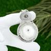 Mothers Day Deal 925 Silver White Solar Quartz Stone Trendy Wife Pendant Jewelry