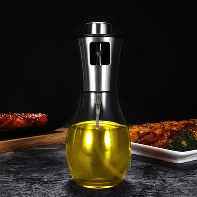 Ölsprühflasche Praktisch Versiegelt Auslaufsicher Edelstahl Drucktyp Ölaufbewahrungsbehälter Haushaltsbedarf