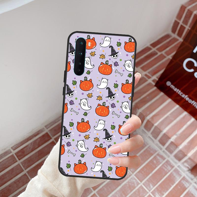 Halloween Pumpkin Horror Case For OnePlus 13R 12R 10R 13T 15 13 12 11 10T 8T Nord CE 4 3 2 Lite N20 N30 Nord 5 Cover