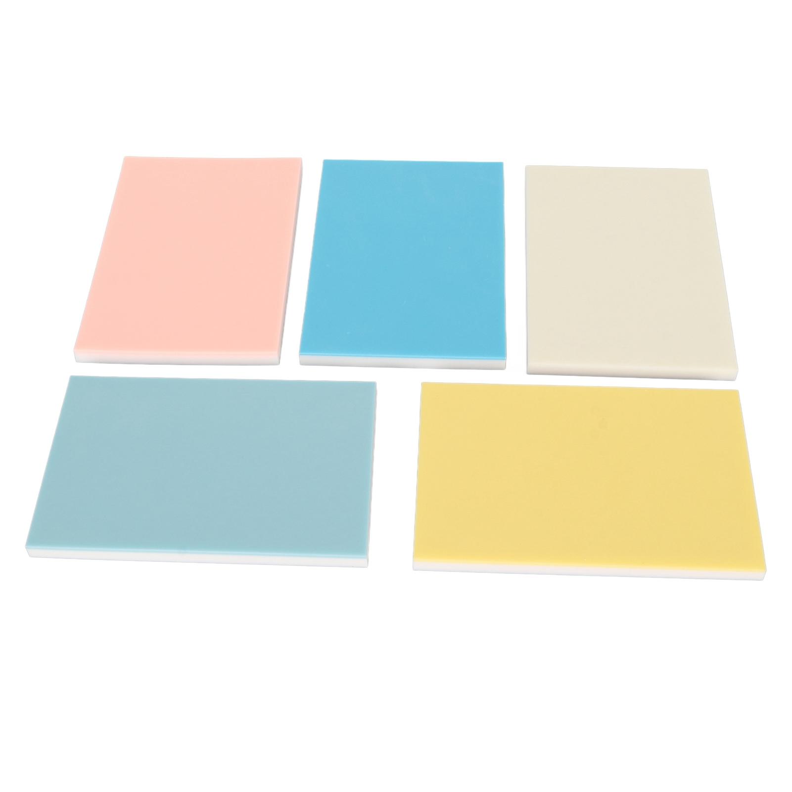 

5 шт. Резные блоки 5,9 дюйма длиной 3,9 дюйма шириной Ассорти цветов Двухслойные Резные блоки для штампов для DIY