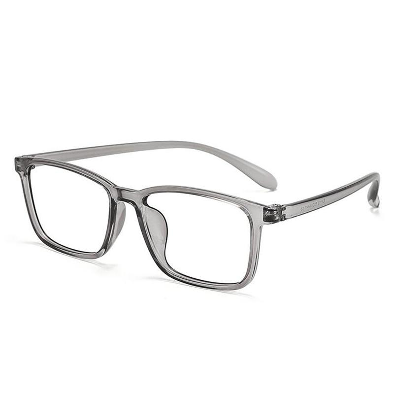 Anti Blue Light TR90 Retro Myopia Spectacles Black Frame Square Prescription Glasses For The Nearsighted 0 -0.5 -0.75 To -6.0