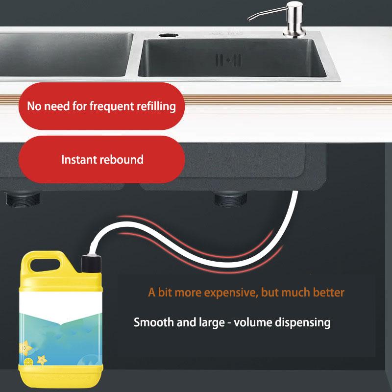 Paslanmaz Çelik Mutfak Sabunlukları Lavabo Sıvı Pompa Uzatma Tüpü Mutfak Lavabosu El Basmalı Dispenser Sıvı Sabun İçin