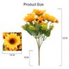 7 Forks Artificial Sunflower Bouquet Silk Sunflower Bunch Flowers Bulk for Home Wedding Decorations
