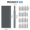 25 IN 1 Hand Screwdriver Set Precision Handle Portable Hand Tool Kits Wireless Cordless Small Bits for Phone Watch Camera Repair