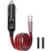 Chanzon 2ft 12V 24V 15A Zigarettenanzünder Stecker mit LED-Licht Adapter