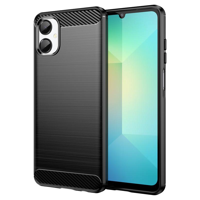 For Samsung Galaxy A06 Case For Samsung A06 A16 A26 A36 A55 A35 A25 A15 A05 A05s Cover Carbon Fiber Shockproof Silicone Bumper