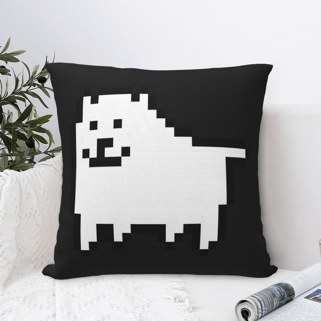 Annoying Dog In Space Undertale Toby Video Game Rpg Pillowcase Cushion Comfort Throw Pillow Sofa Decorative Cushions Used