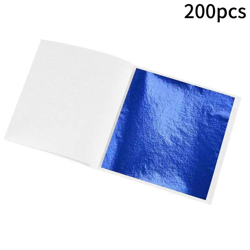 200Pcs High Quality Gold Foil Paper Diy Decoration Craft Gold Foil Nail Art Bridal Makeup Drip Glue Diy Decor Craft Gold Foil