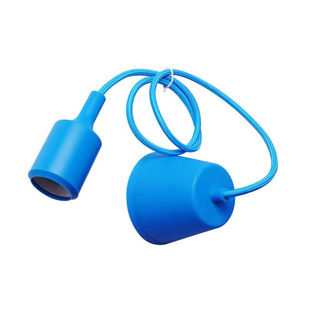 Silicone LED Lamp Holder E27 Base Hanging Light Socket Fireproof Kitchen Dining Living Room Bar Restaurant Adjustable Height