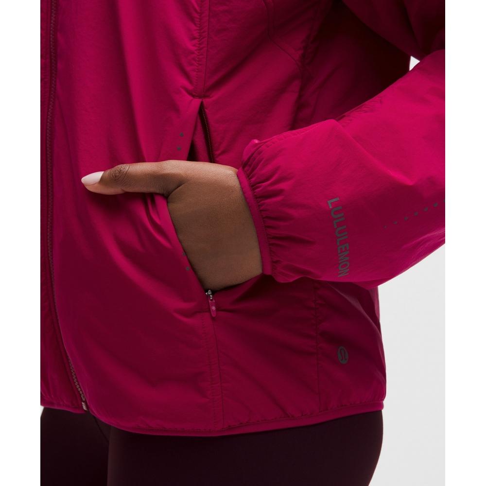 Lululemon Insulated Back Vent Running Jacket Berry Rumble