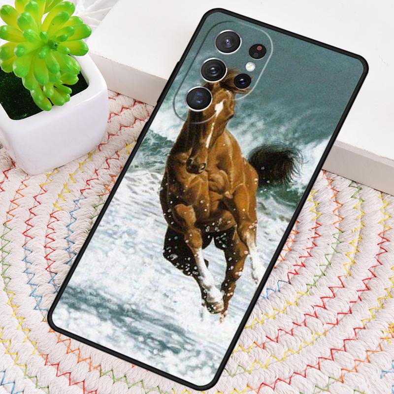 Brown Horse Gallop Phone Case for Samsung Galaxy Note 10 Pro S26 Ultra S23 S24 FE S25 S21 S22 PLUS Shockproof Cove