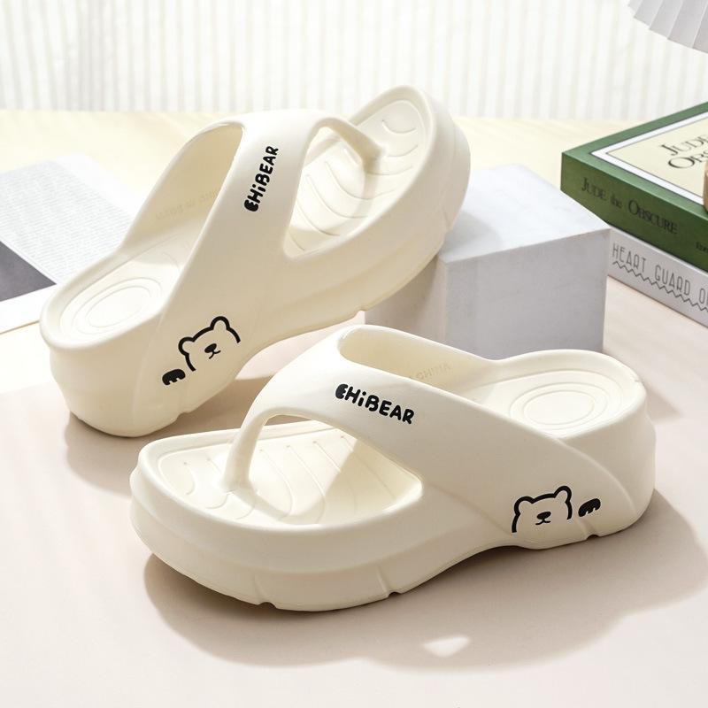 Flip-flops Women Wear Thick-soled Non-slip and Wear-resistant Sandals EVA Home Stepping On Shit Versatile High-end Slippers In Summer