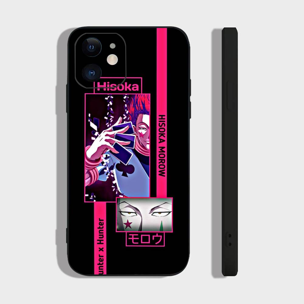

Hisoka Anime H-Hunter X Hunter Phone Case For IPhone 17 Air 16 15 14 13 Pro Max 11 12 Black Silicone Cover IPHONE 14PRO
