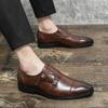 Designer Formal Slip On Men Dress Shoes New Classic Leather Oxfords For Wedding Party Business Flat Shoes Men's Loafers