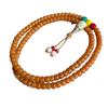 Honey Yellow Weathered Bodhi Seed Beads Mala Bracelet for Men and Women