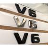 Für Mercedes Benz AMG Flache Buchstaben V6 Kotflügel Embleme Abzeichen V 6 Symbole Namensschild 2 Stück