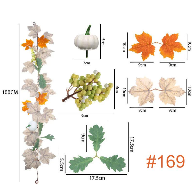 Simulated Maple Leaf Photography Props DIY Autumn Indoor Outdoor Wedding Halloween Thanksgiving Wall Mantel Party Decor TMZ