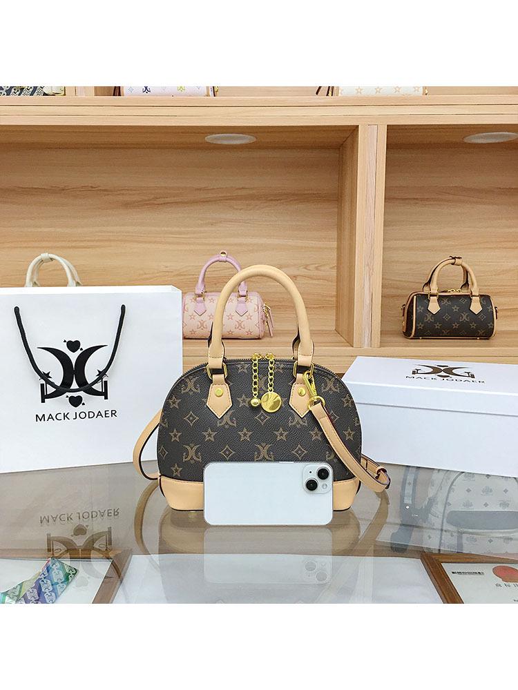 Crossbody Shell Monogram Vintage High-End: Geantă de mână chic colorblock pentru influenceri 2025