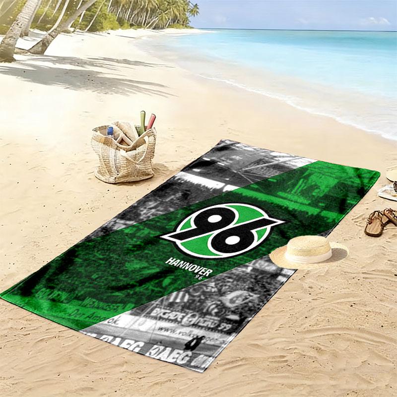 Hannover Legacy Print Beach Towel, Large Soft Quick Dry Towel for Beach Camping Swimming