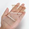 10pcs 12/15/20mm Gold Color Teeth Hair Combs Hairpin for Jewelry Making DIY Bridal Wedding Hairwear Headwear Accessories