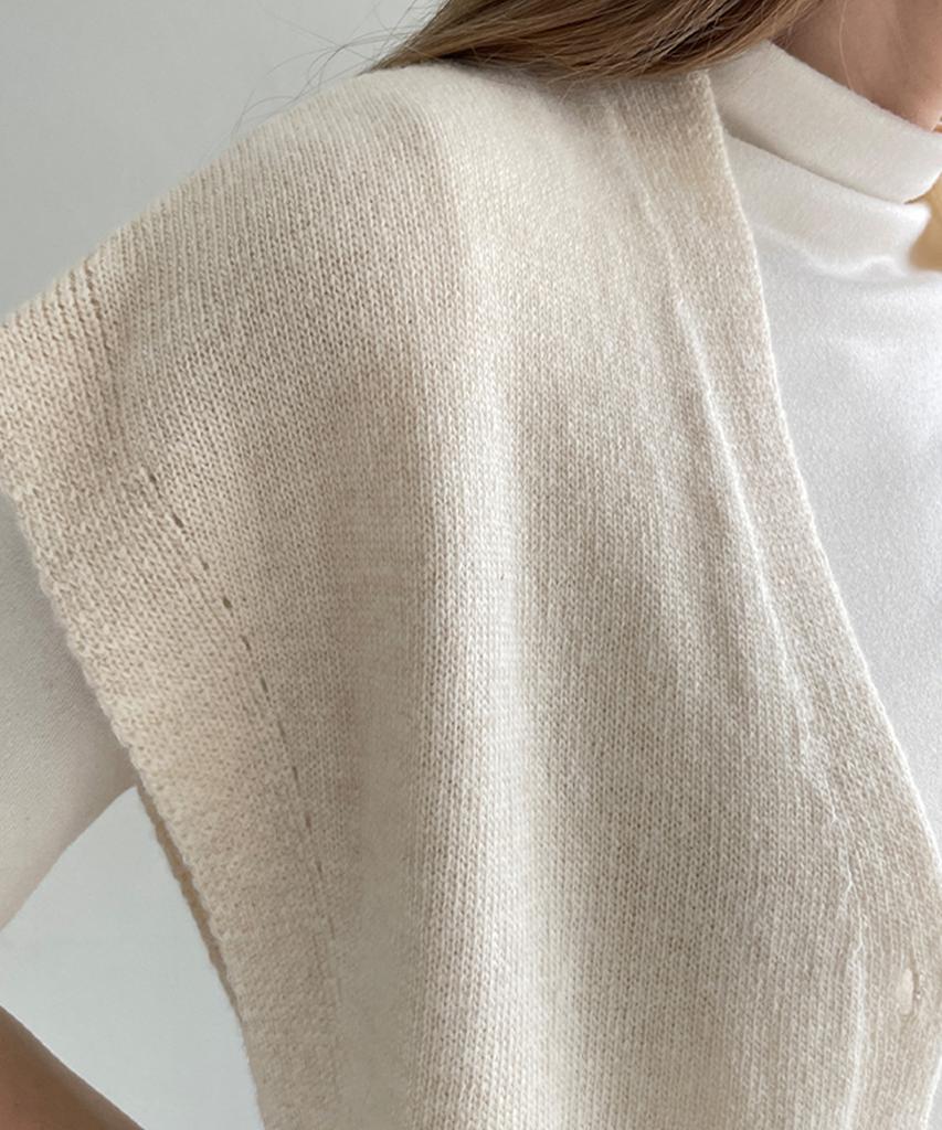 SLOWLOLLI Lambswool Knit Vest