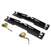 Heavy Duty Wheel Alignment Tool Kit 2PCS Black Toe Alignment Tool Plates with 2 Tape Mesures