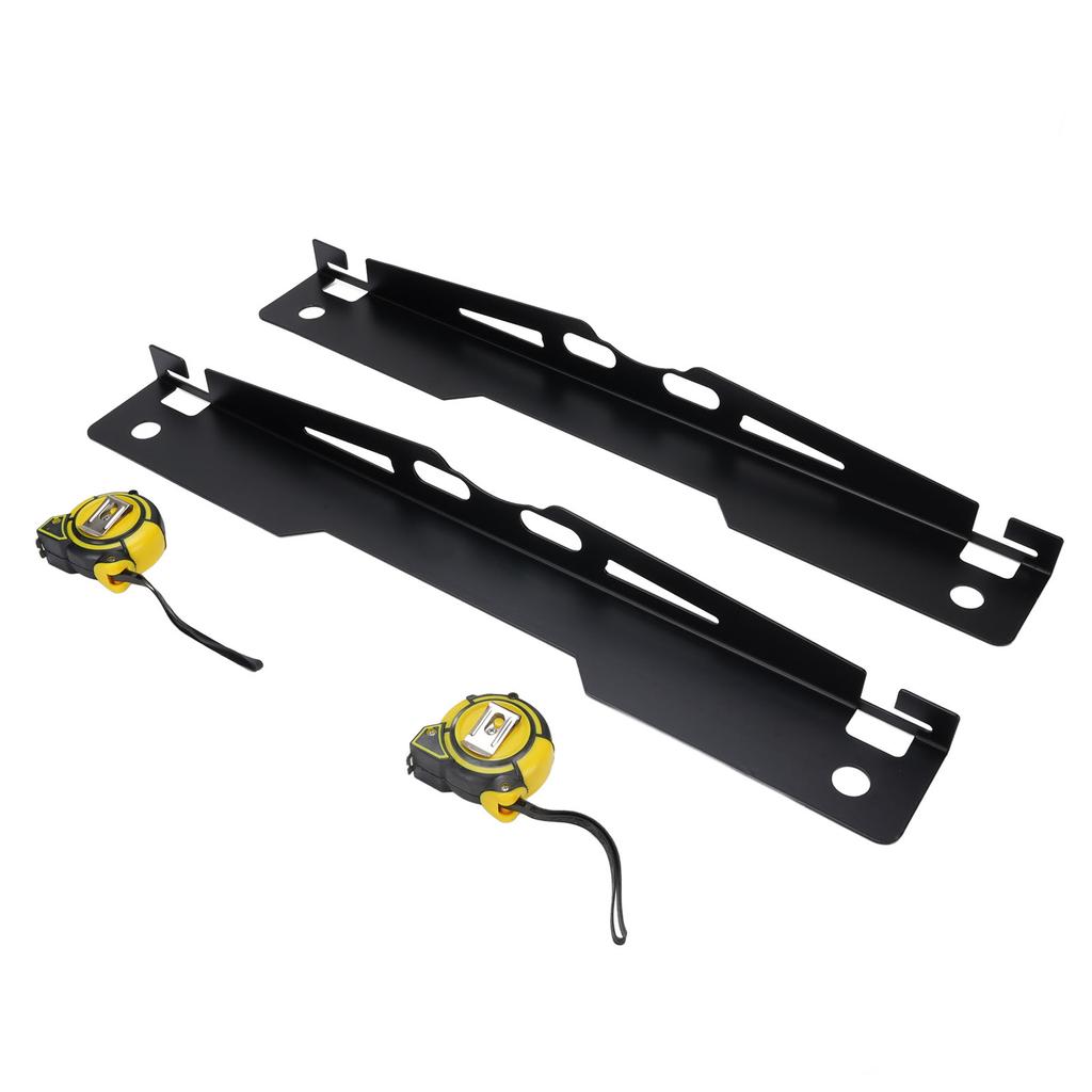 Heavy Duty Wheel Alignment Tool Kit 2PCS Black Toe Alignment Tool Plates with 2 Tape Mesures