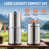 Gravity-fed Water Filter System, 2.25G 304 Stainless-Steel Countertop System, Water Filtration System, Reduces Lead and Up To 99% of Chlorine, with 2