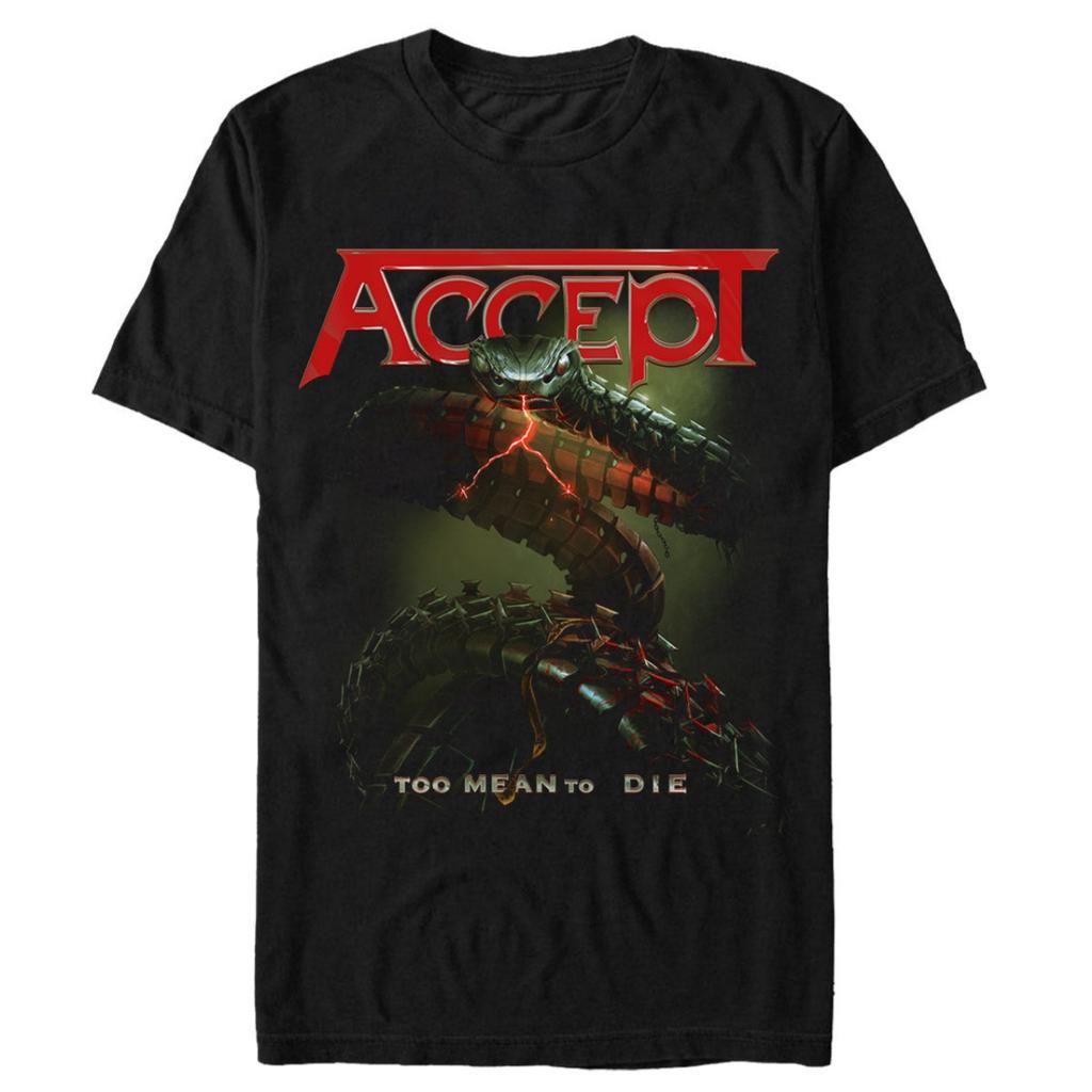 Accept Cotton Band Shirt Unisex Summer Short Sleeve Fashion Brand Tee Luxury Casual Vintage