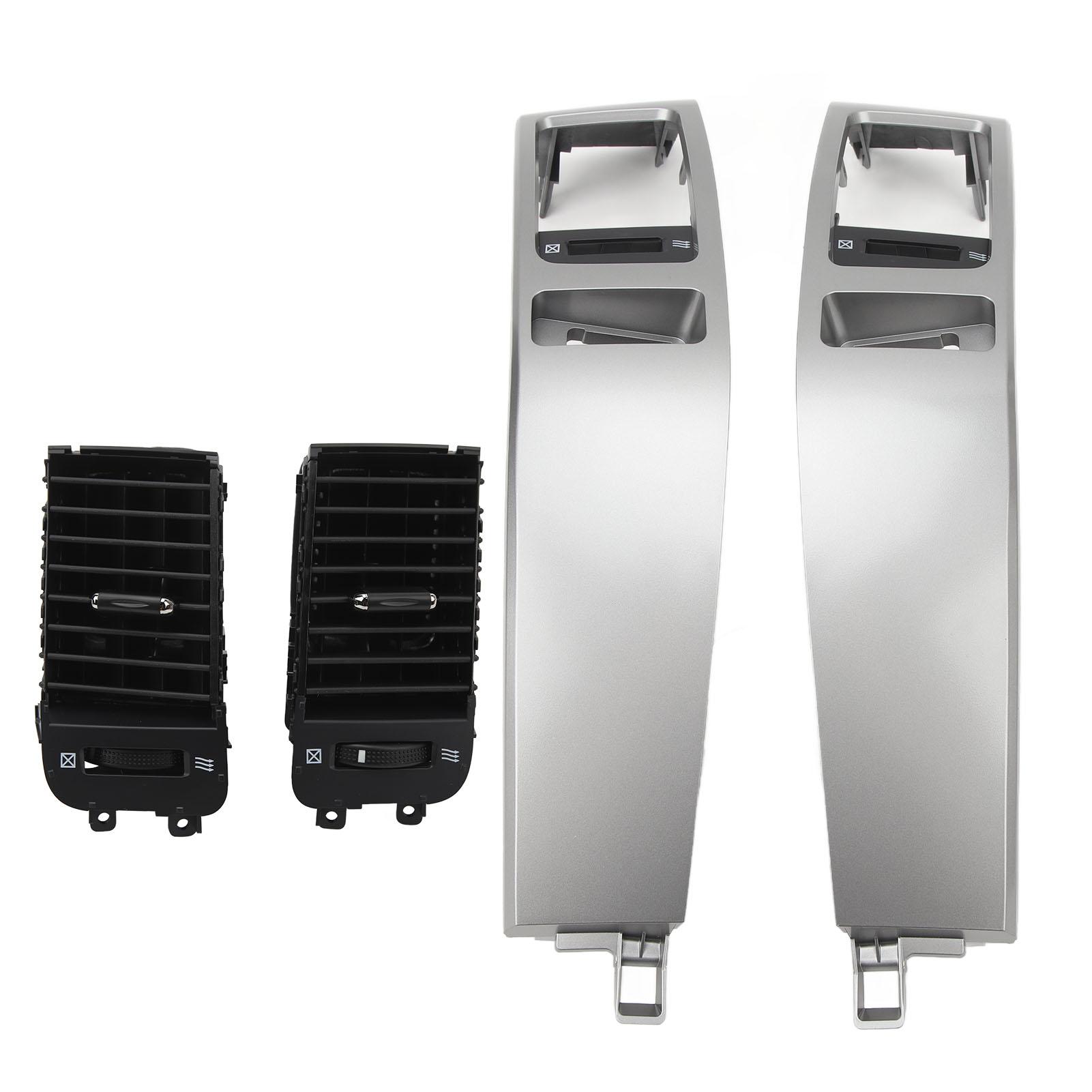 1Pair Dashboard Air Vent Outlet Trim 55474 60040 Silver Stylish Dashboard Air Vent Panel Assembly For Land Cruiser