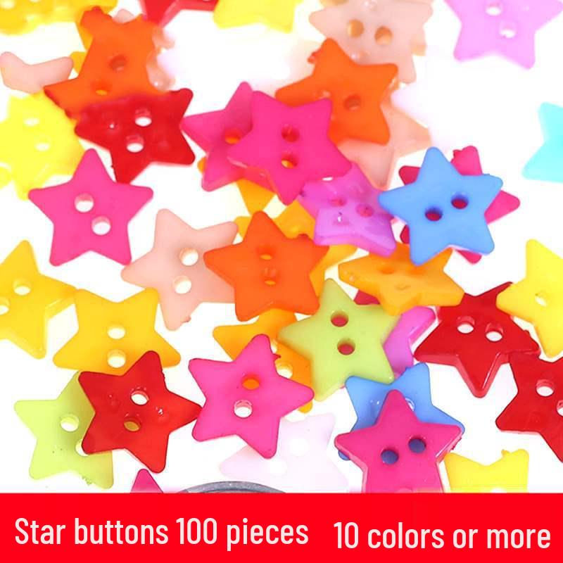 Colorful Resin Buttons for Kids' Creative DIY Projects and Pasting Painting