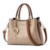 Elegant 2024 New Women's High Capacity Tote Bag Stylish Shoulder Bag For Moms In Khaki Burgundy Black Green And Mustard Yellow