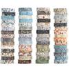 YUBX Masking Winter Blooming Floral Washi Tape Cute Thin DIY Gift and Decoration Tape, 60-Piece Set, Collection, Snowflakes, Strips, Crafts, Journals,