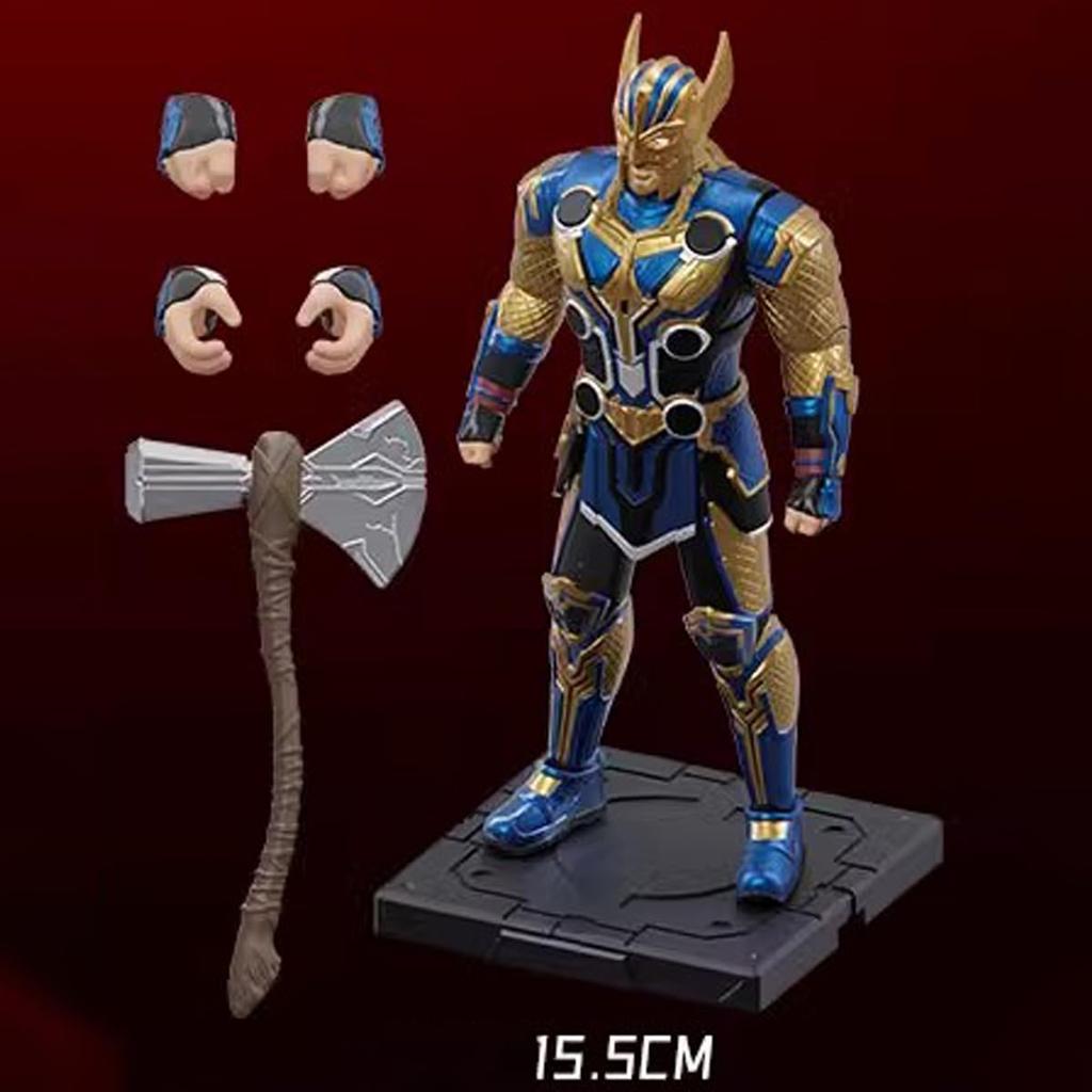 HiPlay Fondjoy Marvel Comics Love and Thunder Thor MV24106 1/12 Scale Pre-Colored Plastic Model Kit, Approximately 160mm Tall