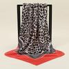 90cm Leopard Print Square Scarf Satin Silk Headband Muslim Woman Hijab Lady Fashion Hairwrap Rock Style Headscarf Islam Turban