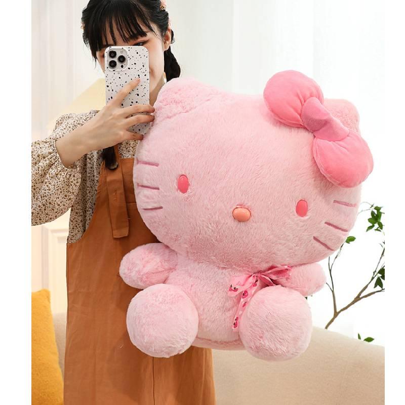 Super Soft Plush Pink Kitty Stuffed Animal Toy For Kids Perfect Birthday Gift