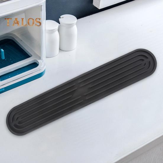 Drain Mat Flexible Silicone Sink Drain Pad Anti-Slip Silicone Countertop Protection Mat for Home