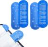 4 Pcs Insulin Ice Pack, Ice Packs for Insulin Cooler Travel Case, Reusable Care Ice Bag, Nylon Material, Ice Packs for Cold Comp