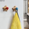 Five-pointed Star Wood Hook Clothing Hat Hooks Wall-mounted Storage Hanging Hooks Wall Storage Holder Decorative Shelves