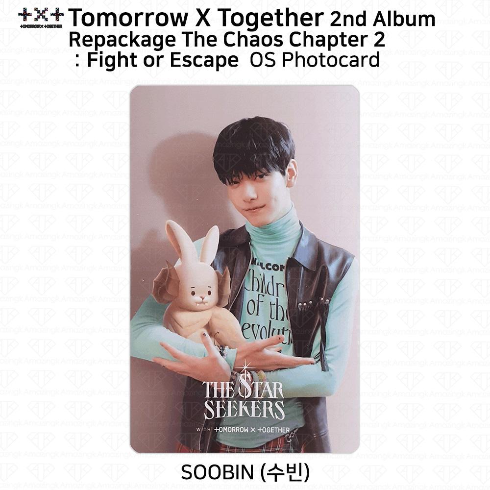 

TXT 2-й альбом в переиздании. Фотокарточка «Хаос. Глава 2. Борьба или бегство» Открытка Soobin - OS PC