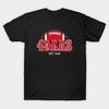 Men Black Print T-shirt Vintage-49Ers V.2 No-Cut Transfer Paper Print Cotton Tshirt