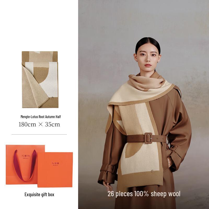 

WENSLI Women s 100% Pure Wool Scarf & Shawl