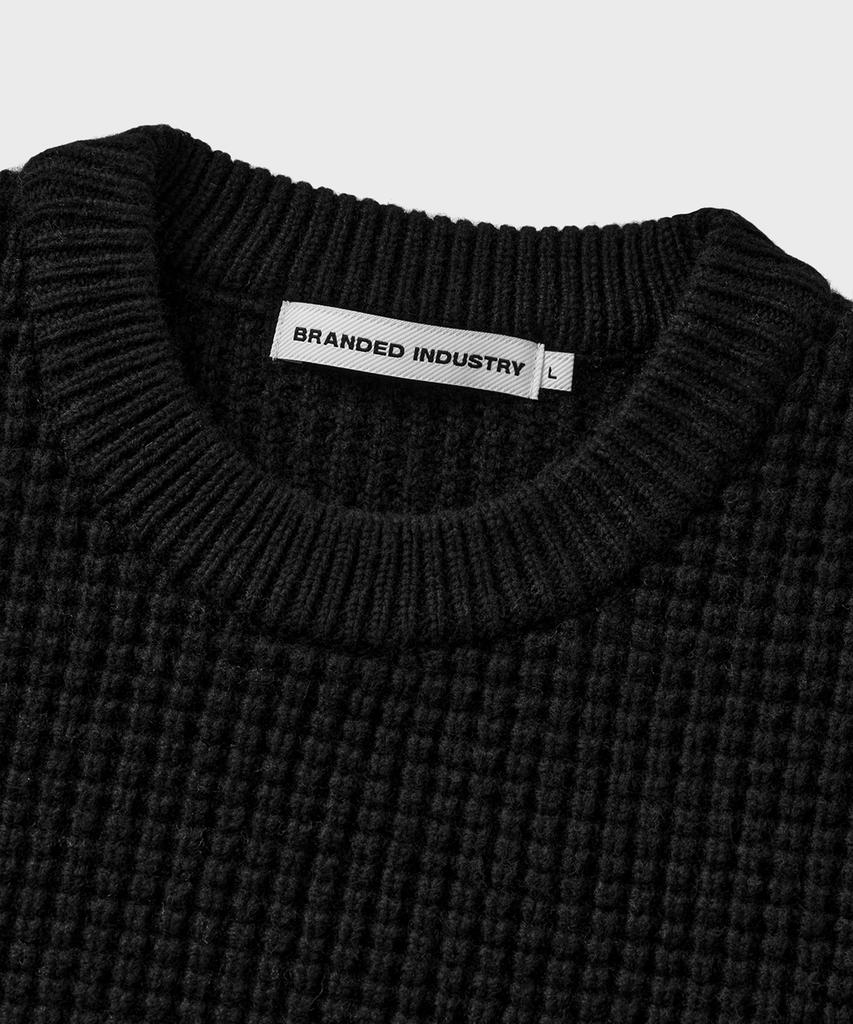 Beulaendideu Chain Heavy Wool Sweater [Black]