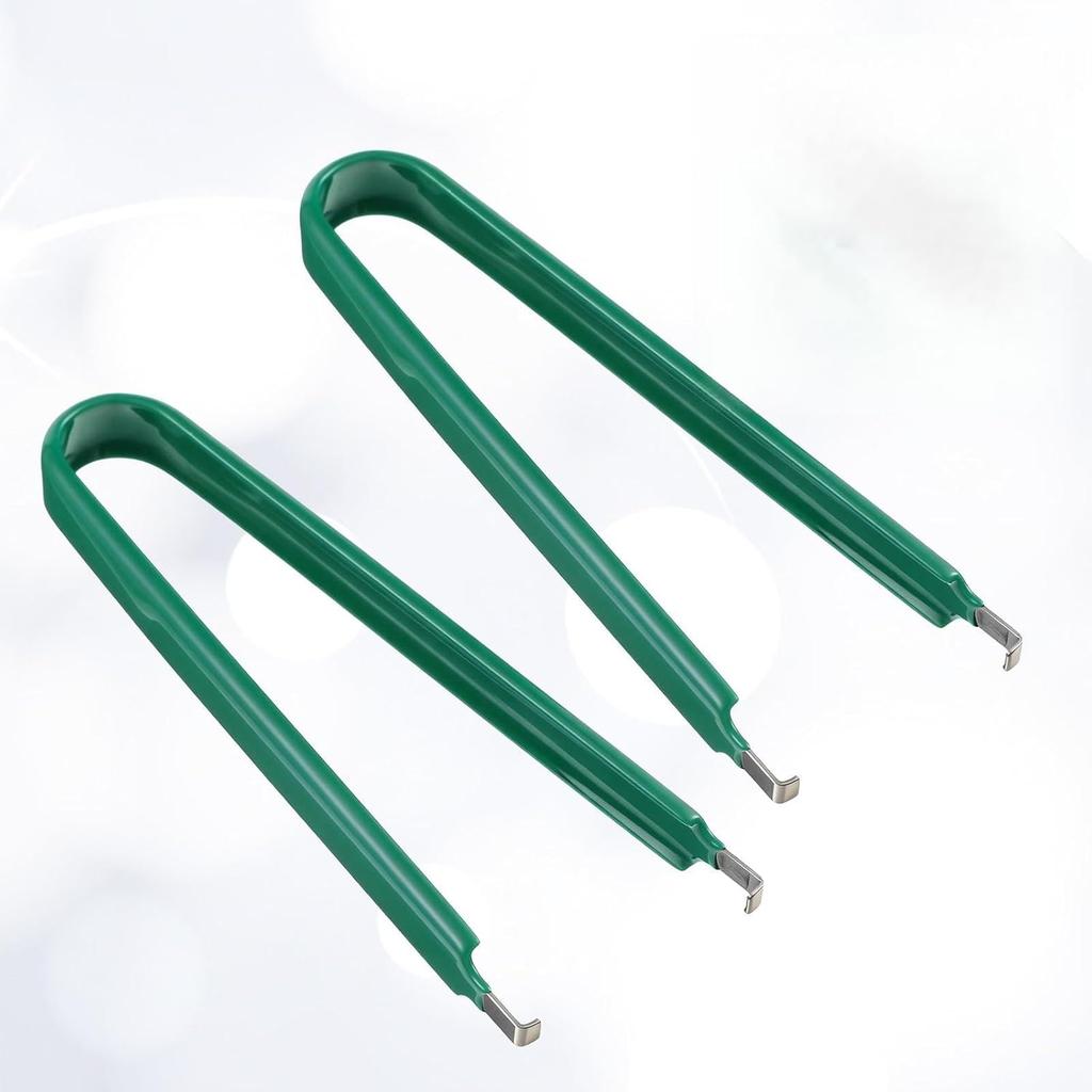 2Pcs PLCC PCB IC Chip Puller Extractor Removal Tool Clip Pliers | U-Shape ROM Extractor, Motherboard Circuit Board Component Puller Tool, Clip Pliers