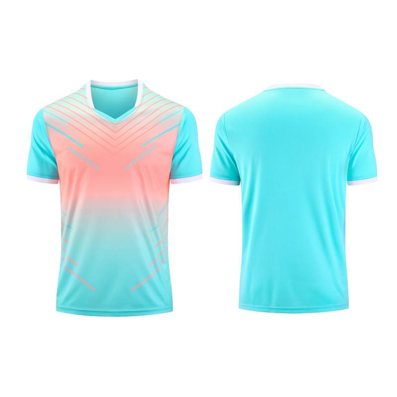 Kids Adult Short Sleeve Sports Shirt Badminton Tennis Track Field Quick Dry Team Uniform