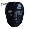 Halloween Mask Geometric Mask Polygonal Cool Party with Mesh Eyes Breathable Vision Black White Cosplay for Masquerade Costume Accessory