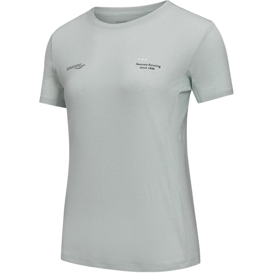 Saucony Knitted Crew Neck Pullover Short Sleeve T-Shirt Women tops SA1269ST41T-BL174 S