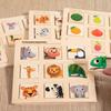 Montessori Educational Animal & Fruit Matching Jigsaw Puzzle Toy